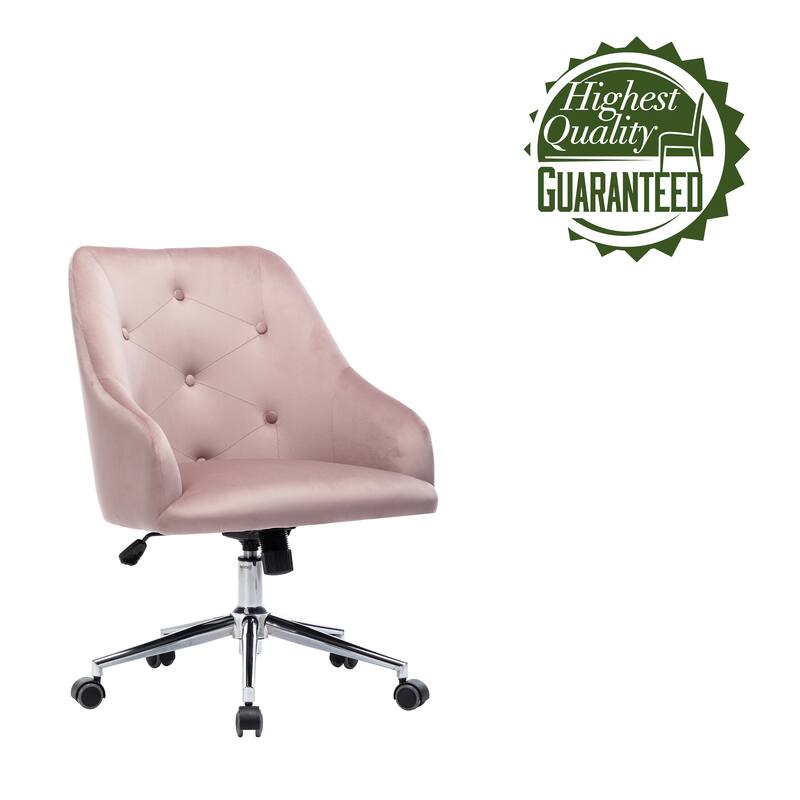 Porthos Home Livia Chair For Desk, Semi Wingback In Velvet Fabric