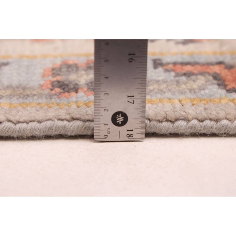 ECARPETGALLERY Hand-knotted Modern Oushak Grey Wool Rug - 8'1 x 10'4