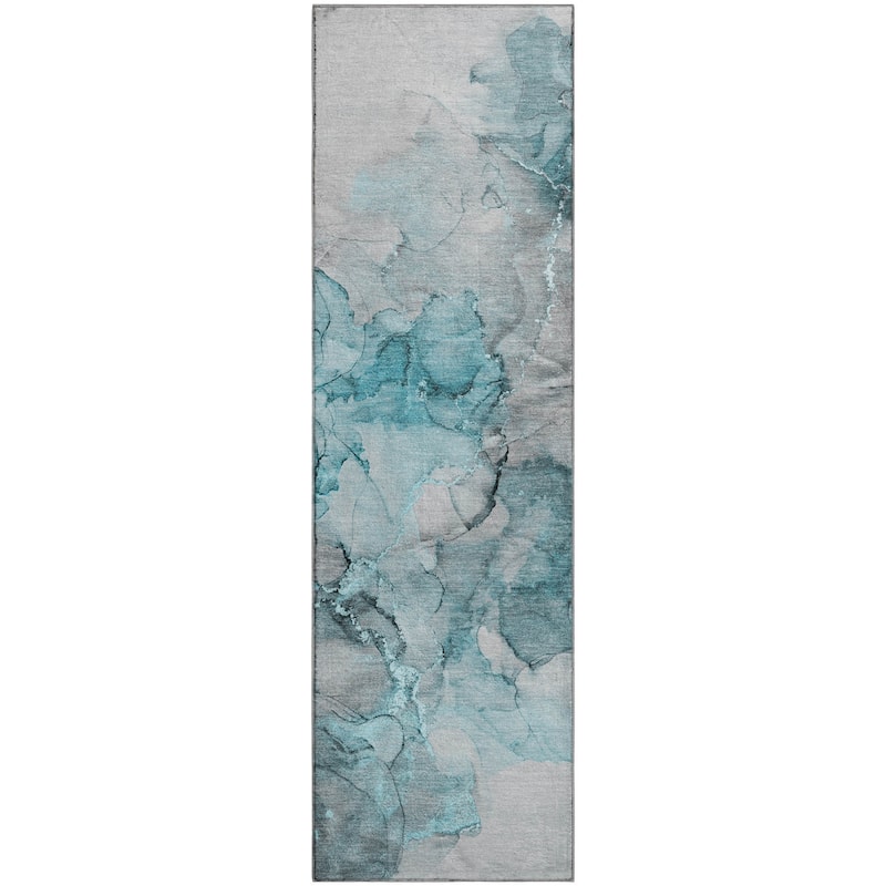 Premium Washable Super Soft Contemporary Watercolor Mayfield Rug