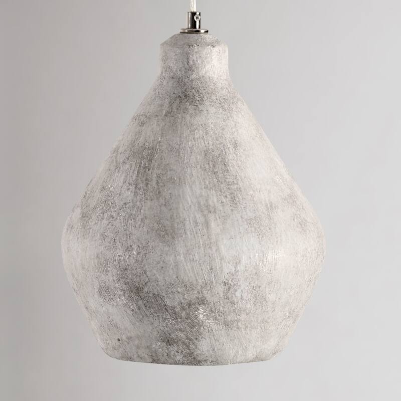 Jerry 1-Light Gray Concrete Pendant by Kosas Home