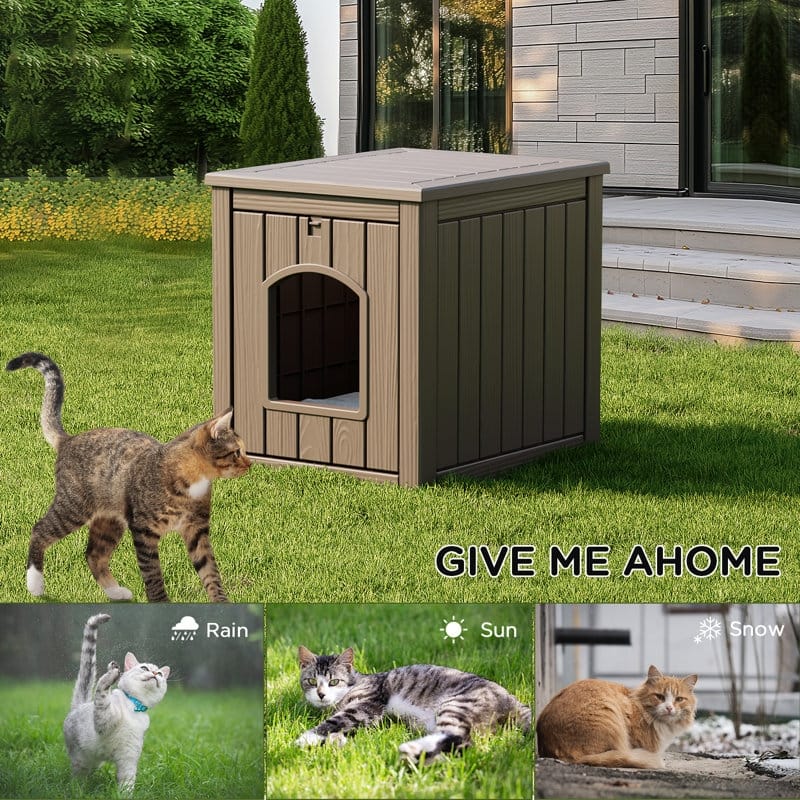 Waterproof Resin Cat House