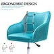 preview thumbnail 111 of 117, Corvus Braff Velvet Upholstered Adjustable Ergonomic Office Chair