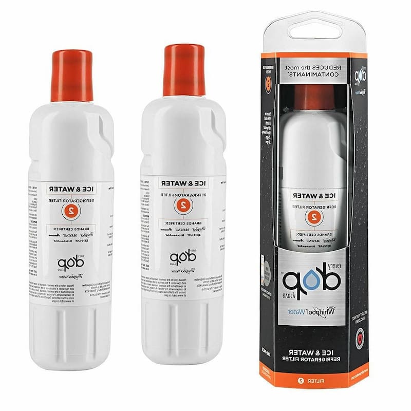 2 Pack Everydrop by Whirlpool Ice and Water Refrigerator Filter 2, EDR2RXD1 2 pieces On Sale