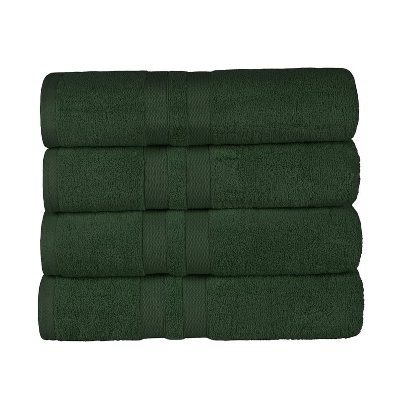 Blue Nile Mills Geneva Cotton Solid Bath Towel, Set of 4