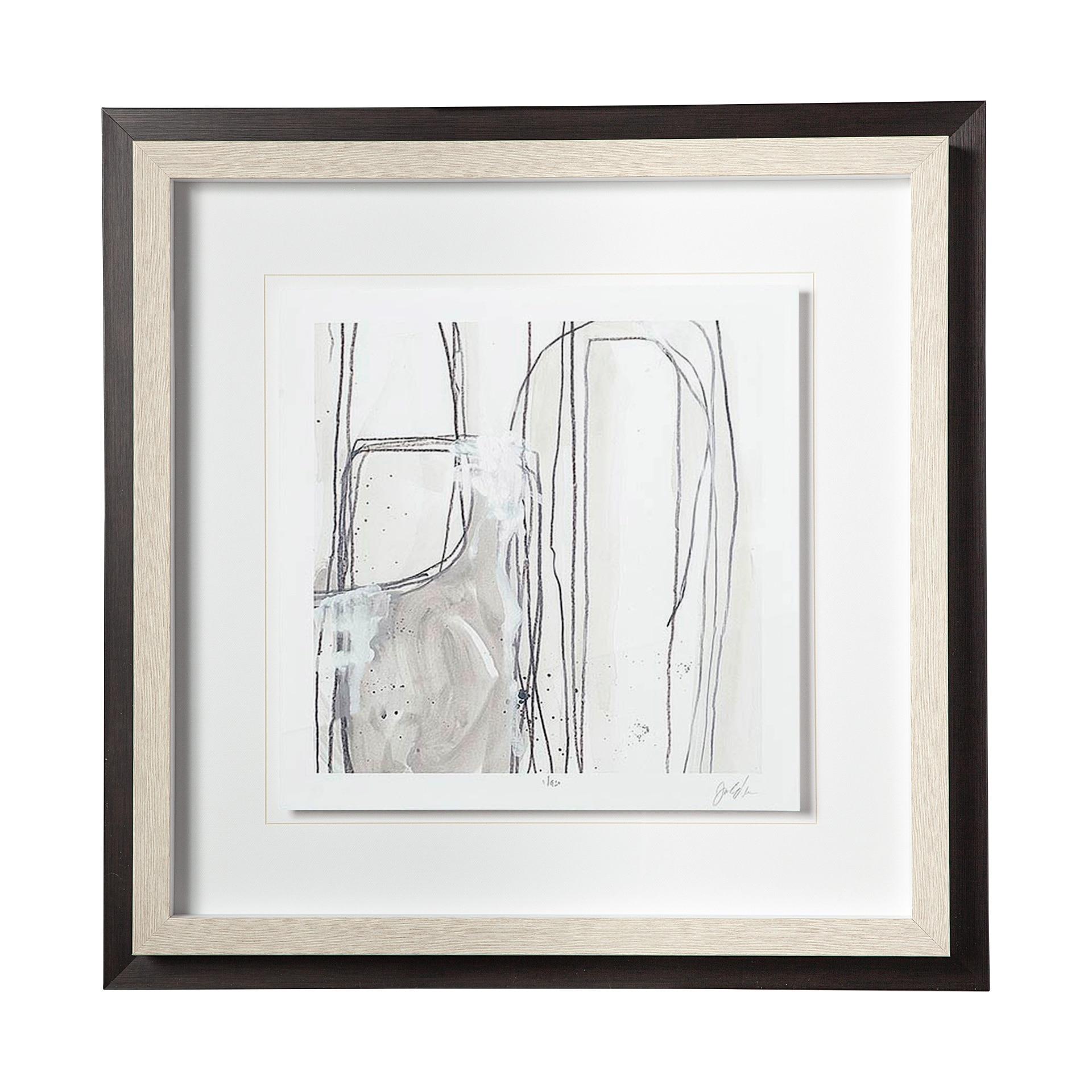 Mercana Custom Abstract Logic I by June Vess a Framed Art Print Matted under Glass