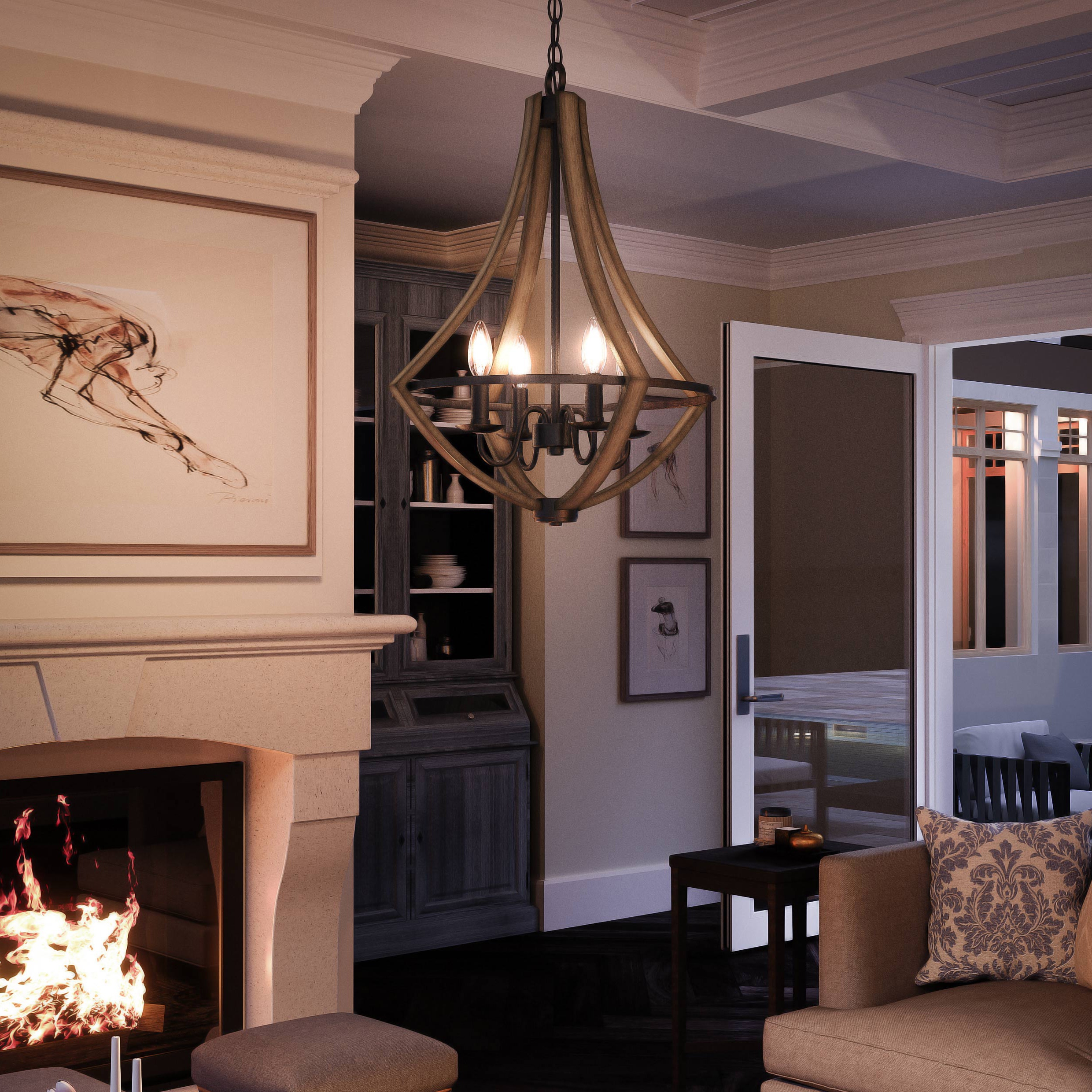 Urban ambiance luxury farmhouse on sale chandelier rustic style