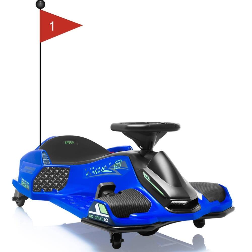 24V Kids Drift Go Kart, Electric Drifting Car with 180w Brushless Motor for Kids Best Gift