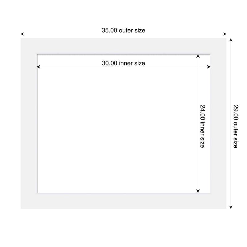 Amanti Art Corvino Black Framed Dry Erase Magnetic Board - 35 x 29 in - Corvino White