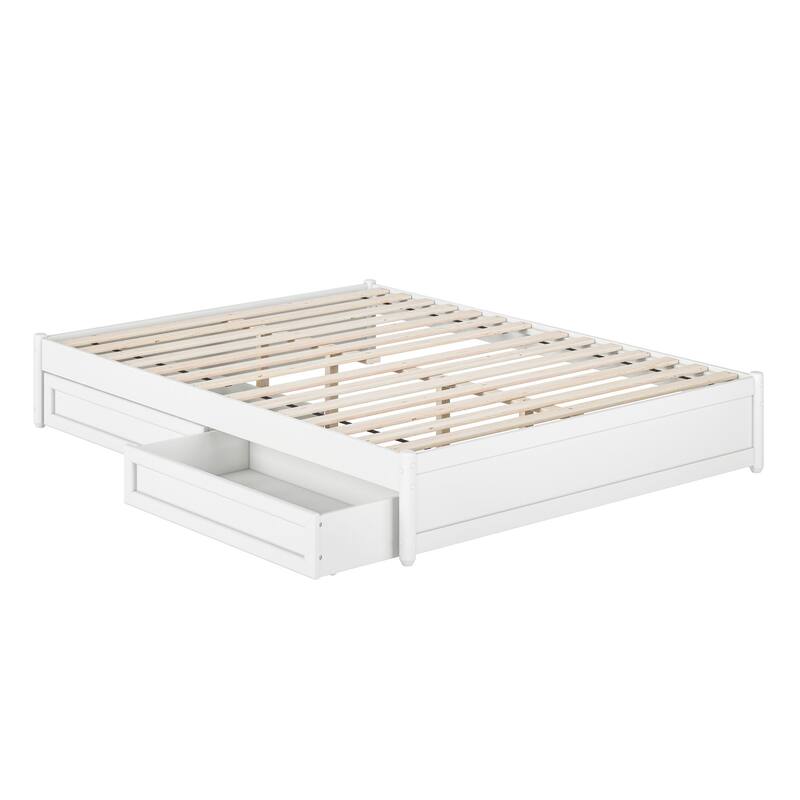 Barcelona Panel Platform Bed with Storage Drawers