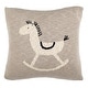 preview thumbnail 2 of 0, SAFAVIEH Baby Collection Tater Trot Pillow - Grey / Black - 20 " x 20"