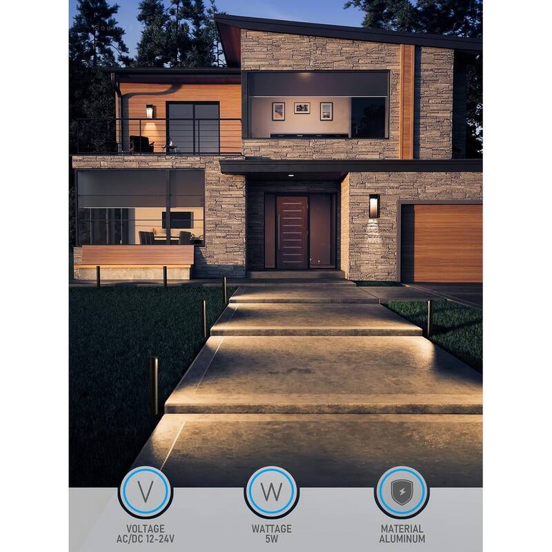 5CCT LED Landscape Pathway Lights, 12-24V Low Voltage, IP65 Waterproof - 6pack