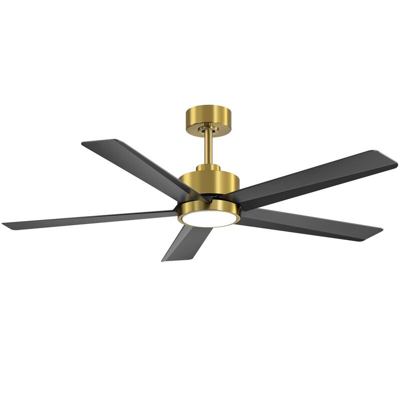 Breezary 65"/52"/42" 5-Blade LED Ceiling Fan with Light Kit and Remote