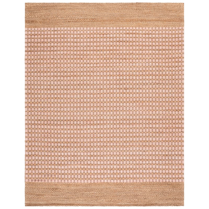 Martha Stewart by SAFAVIEH Handmade Enne Jute Rug - 9' x 12' - Natural/Blush