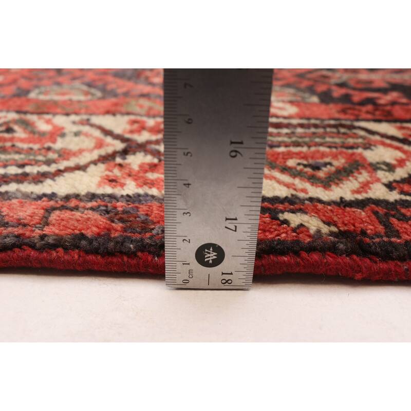 ECARPETGALLERY Hand-knotted Andelz Navy Wool Rug - 3'8 x 11'2