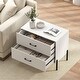 preview thumbnail 5 of 7, Gymax 2-Drawer Dresser w/Metal Legs & Handles Drawers & Anti-Tipping