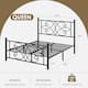 VECELO Metal Bed Frame with High Headboard and Footboard, Platform Beds with Heavy Duty Mattress Foundation