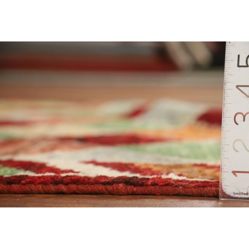 Trellis Geometric Moroccan Rug Hand-Knotted Wool Carpet - 5'1" x 6'5"