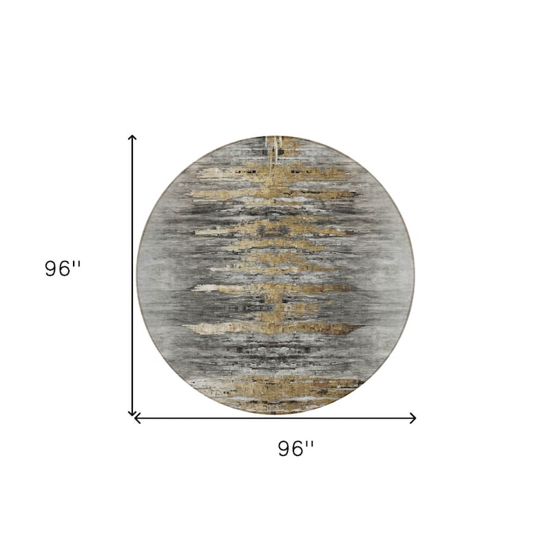 HomeRoots Abstract Transitional Rectangle Outdoor Rug