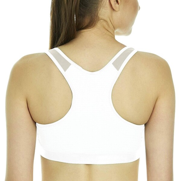 white shock absorber sports bra