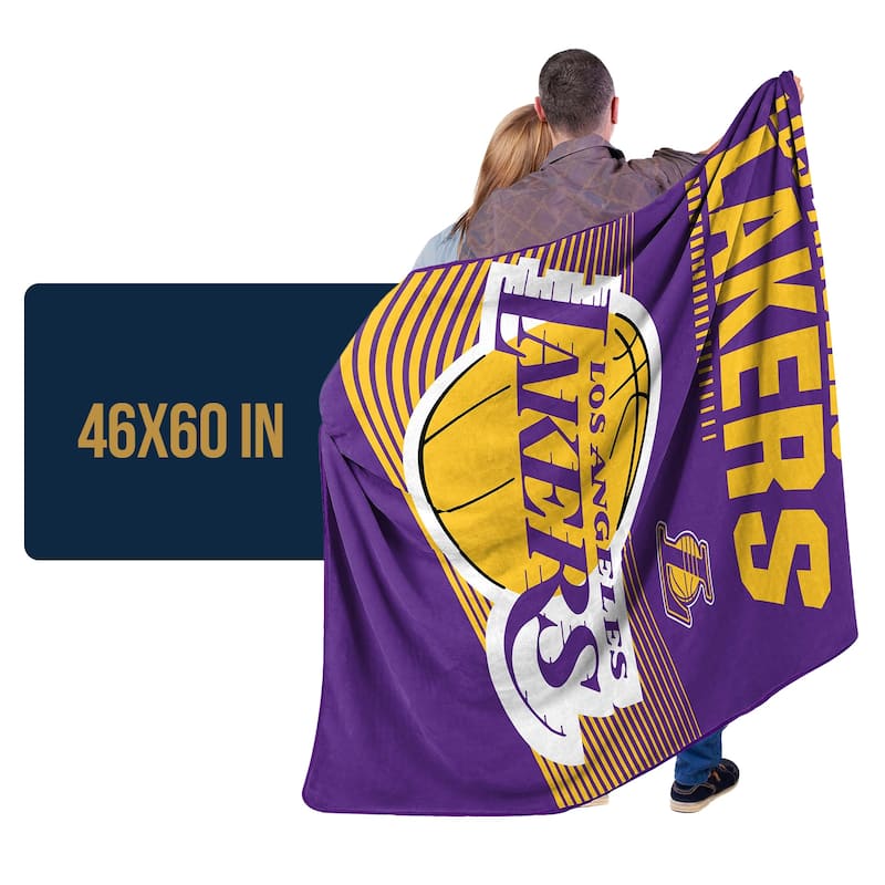 NBA Los Angeles Lakers 60" x 80" Raschel Throw Blanket