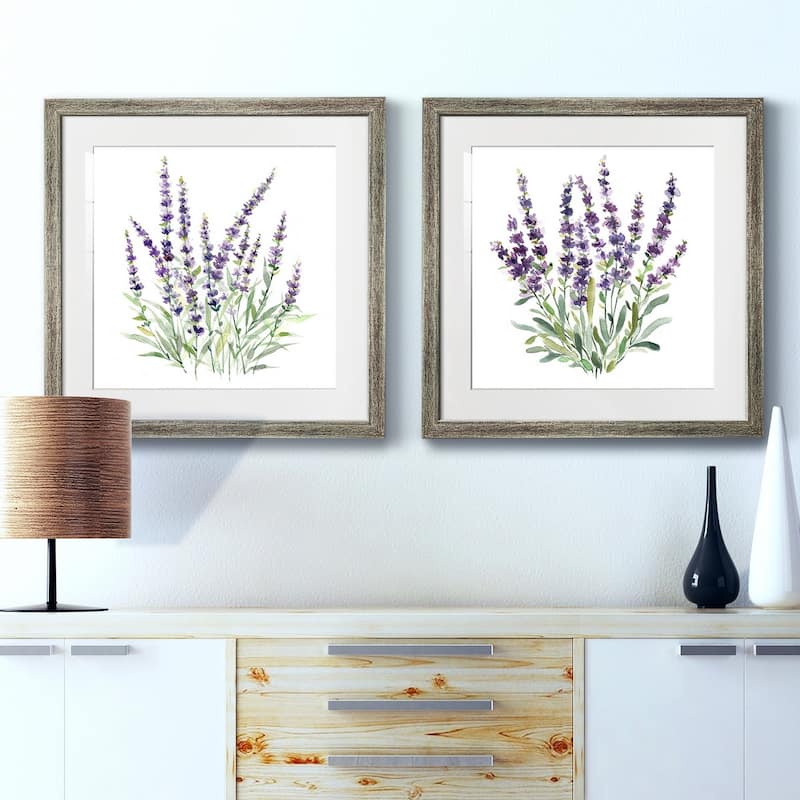 Lavender Botanical I- Premium Framed Print - Ready to Hang