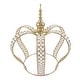 preview thumbnail 17 of 15, Crystal Bead Crown Decor Centerpiece Accent Piece Tabletop