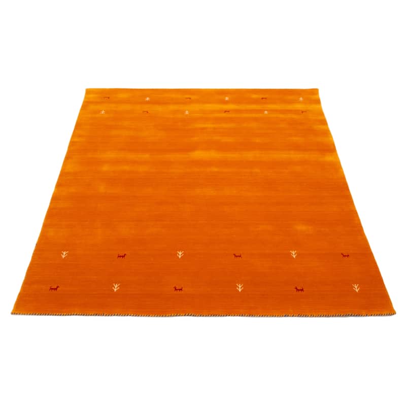 Kashkuli Gabbeh Orange Rug 6'7" x 8'1" - 6'7 x 8'1