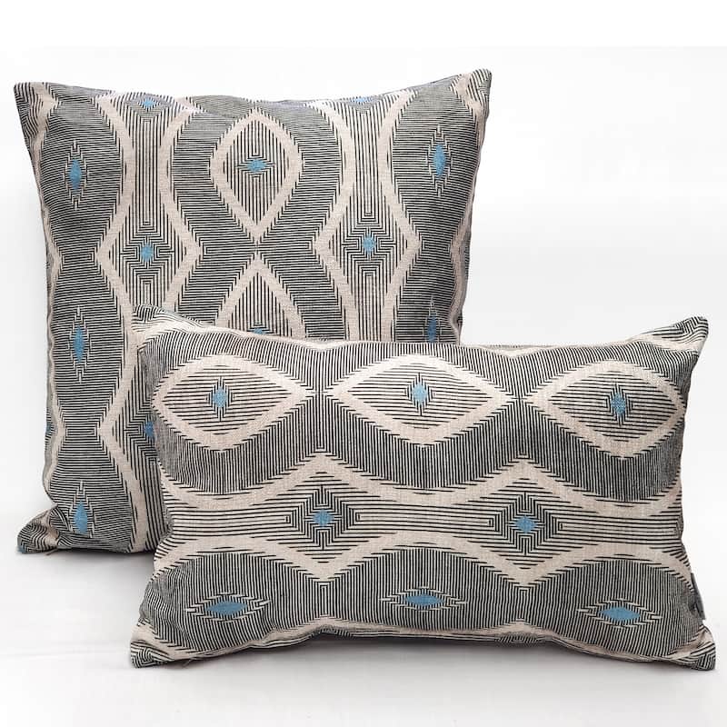 Desmond Blue Diamond 19x19 Throw Pillow