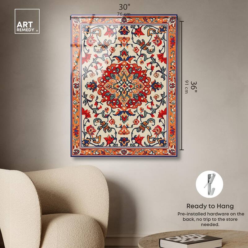 Morrocan Garden II Acrylic by Art Remedy, Ready to Hang