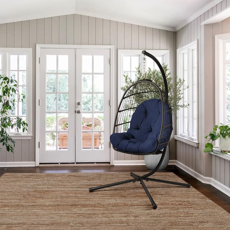 ARDEN Plush Indoor / Outdoor Egg Chair Cushion, 34 x 49