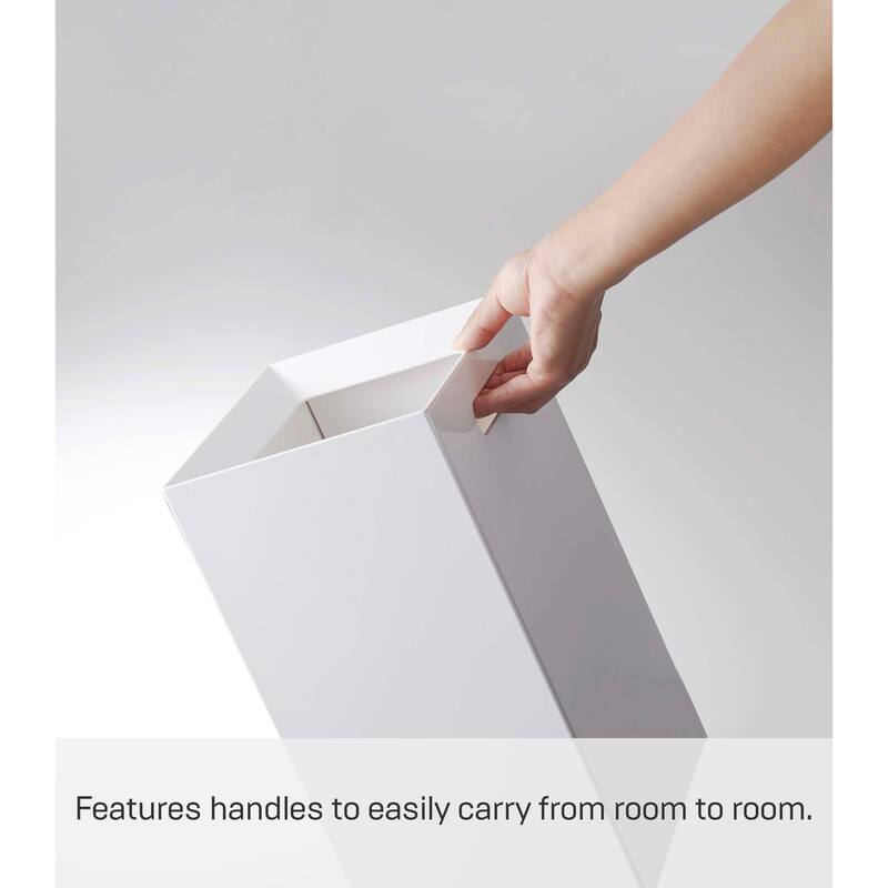 Yamazaki Home Trash Can - Two Styles, ABS Plastic, Short, 2.4 gallons, 9 liters