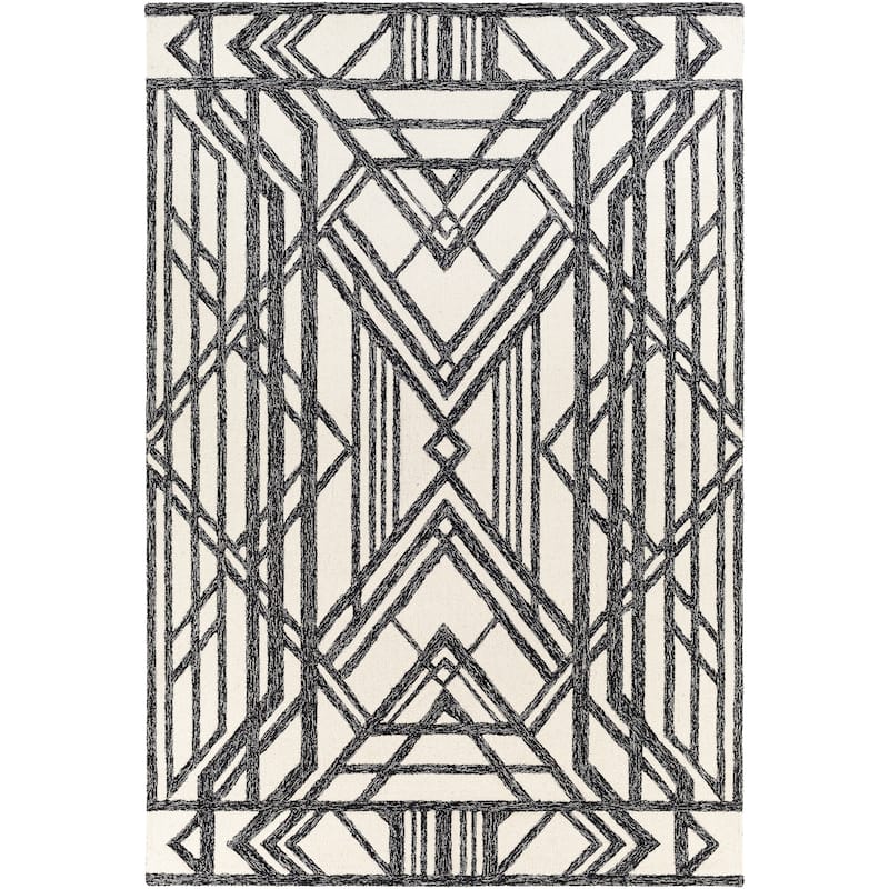 Livabliss Fitzgerald Modern Deco Wool Area Rug