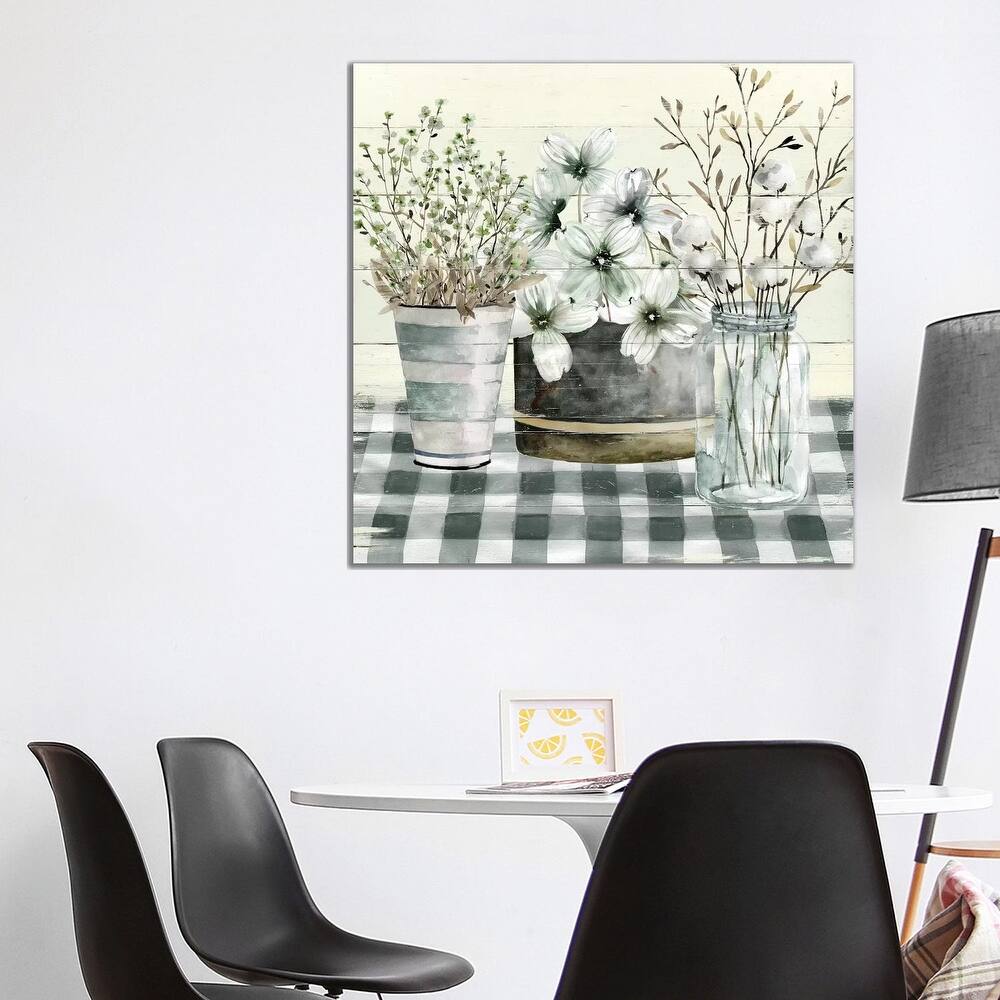 iCanvas "Spring Gingham II" by Carol Robinson Canvas Print