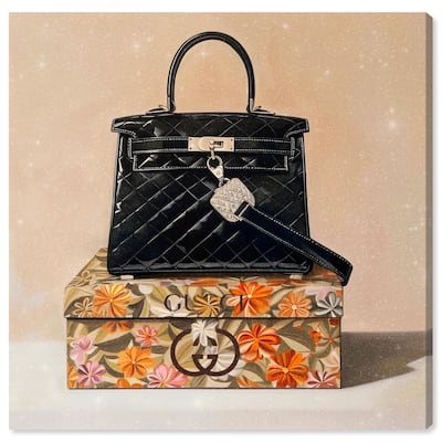 Luxury Purse and Giftbox Canvas by Art Remedy, Gallery Wrapped