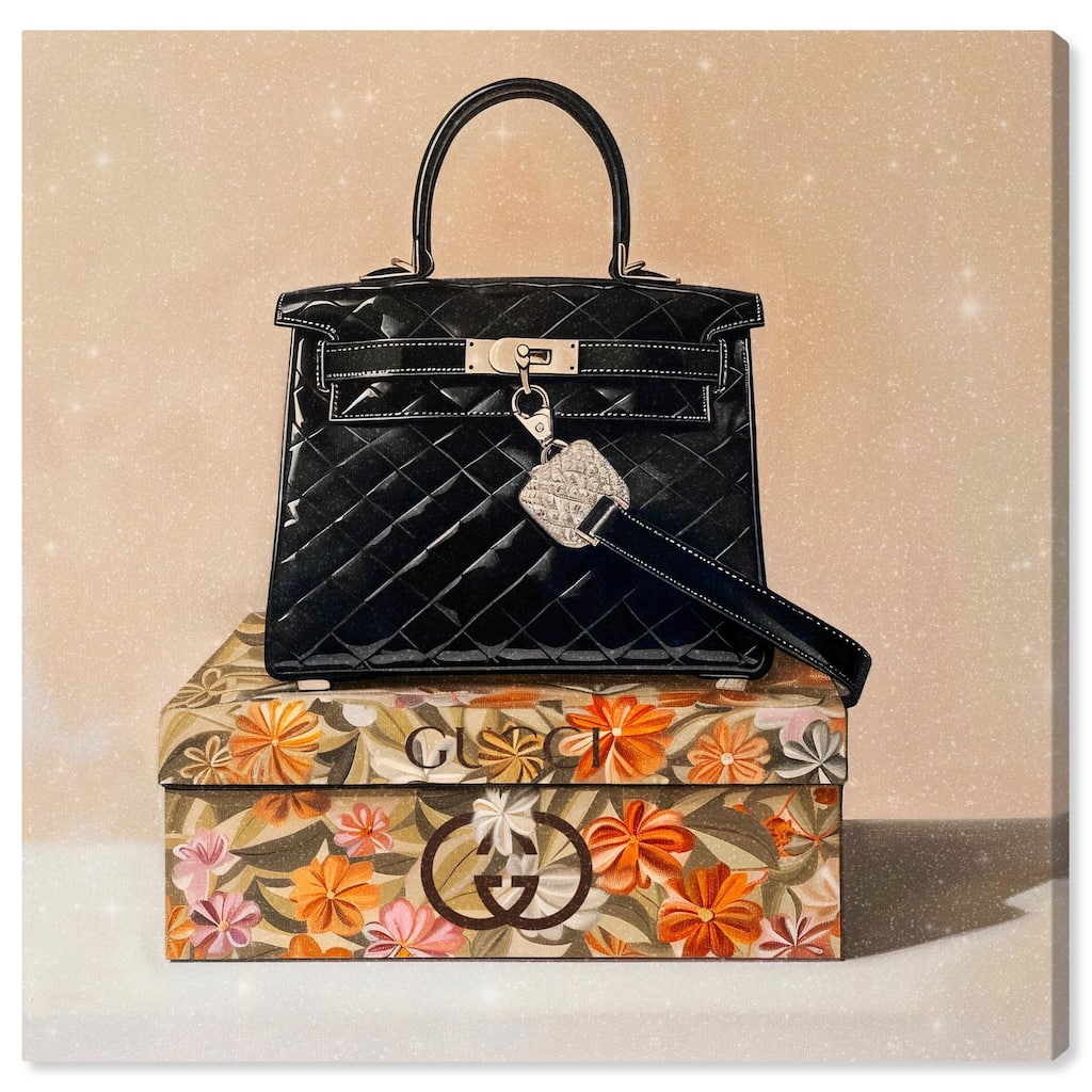 Luxury Purse and Giftbox Canvas by Art Remedy, Gallery Wrapped