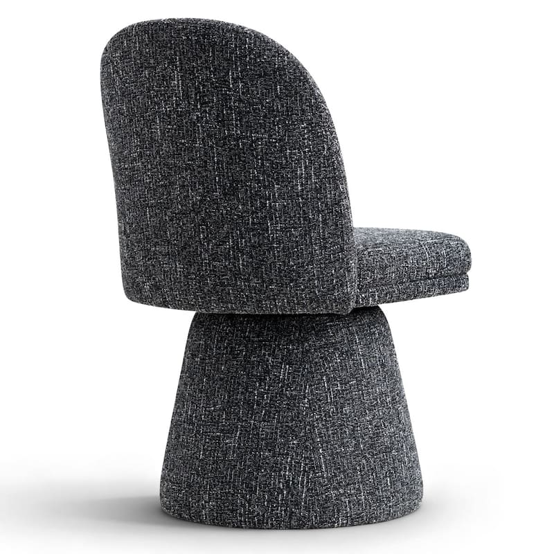 Swivel Fabric Upholstered Dining Chair(Set of 2)