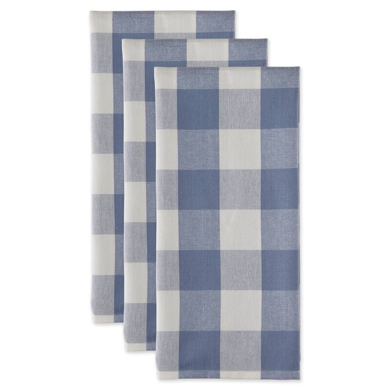 DII Vintage Red Buffalo Check Dishtowel (Set of 3)