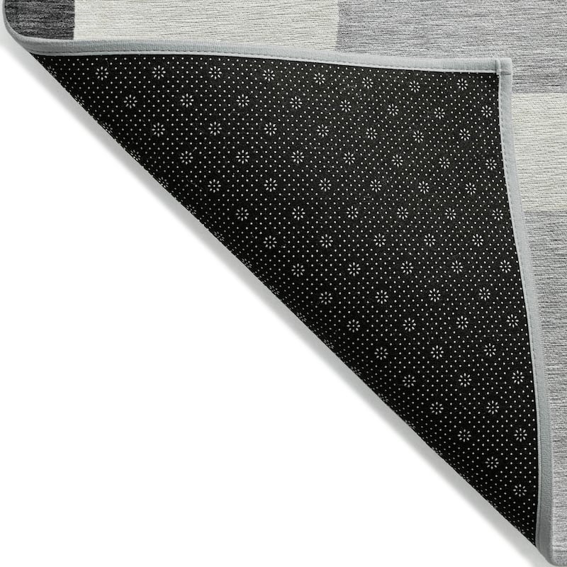 Machine Washable Indoor/ Outdoor Chantille Modern Blocks Rug