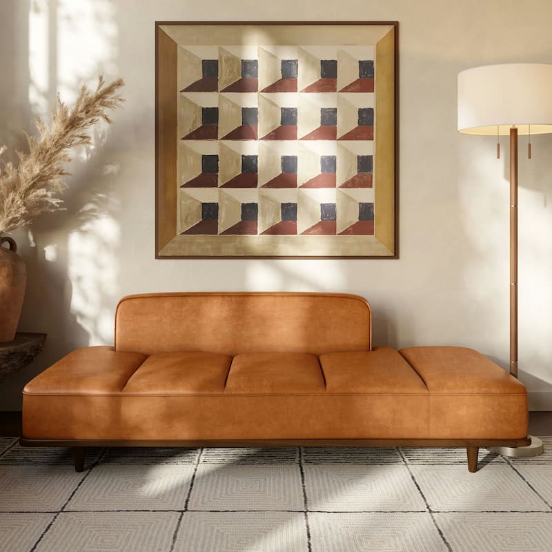 Poly & Bark Jasper Daybed - Full Grain Genuine Italian Leather