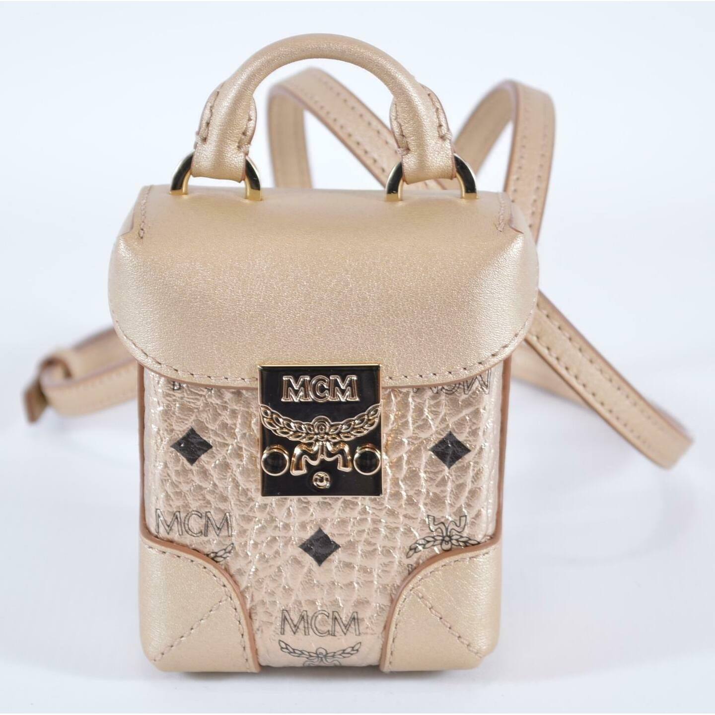 Mcm berlin gold crossbody clearance