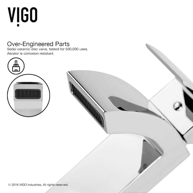 VIGO Duris 12" H Single Handle Single Hole Bathroom Vessel Faucet
