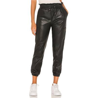 N:Philanthropy Womens Rou Vegan Leather Casual Jogger Pants