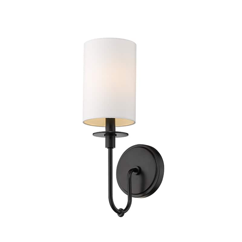 Z-Lite Ella 16" Tall Wall Sconce - Matte Black