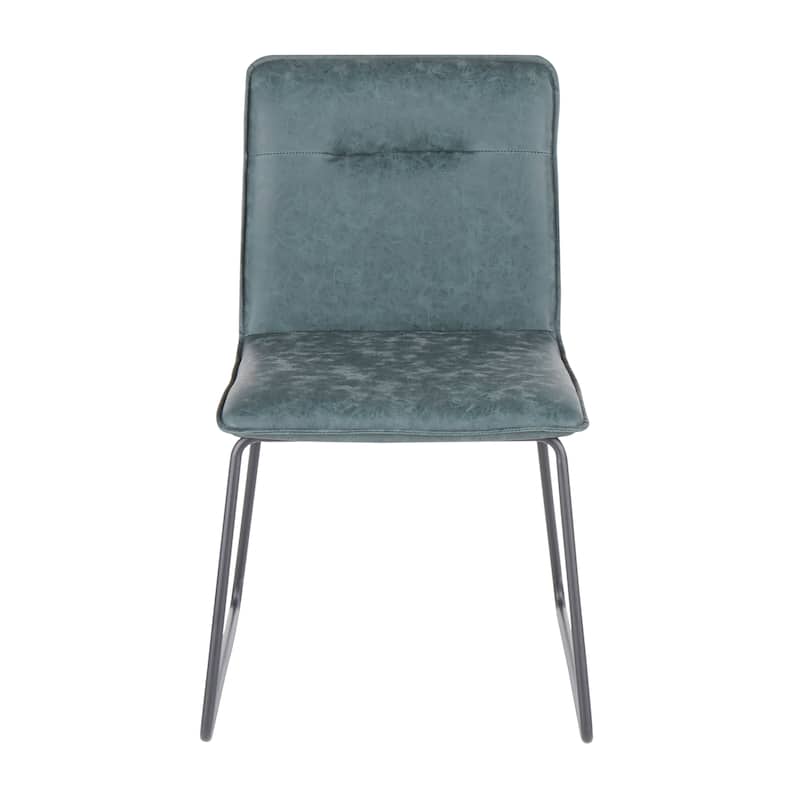 Carbon Loft Lyonne Industrial Dining Chair (Set of 2) - N/A - Green