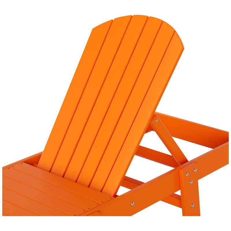 Altura Armless Poly Eco-Friendly All Weather Reclining Chaise Lounge (Set of 2)