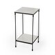 preview thumbnail 2 of 11, Larkin Marble & Iron Accent Table