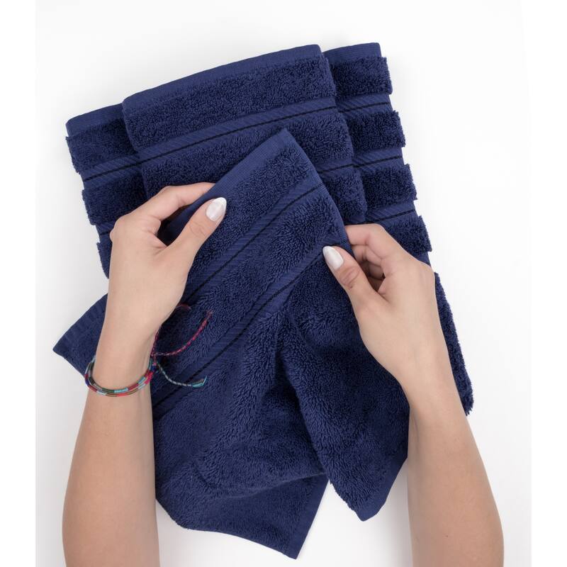 American Soft Linen 6 Piece Turkish Cotton Bath Towel Set