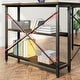 preview thumbnail 79 of 113, Small L Shaped Desk with Storage Shelves Corner Computer Desk