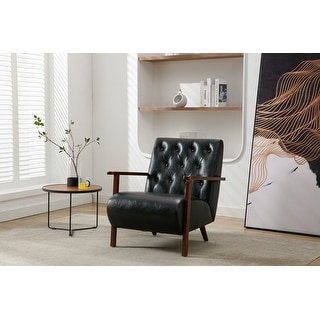 Wood Frame Armchair, Modern Accent Chair Lounge Chair - Bed Bath ...
