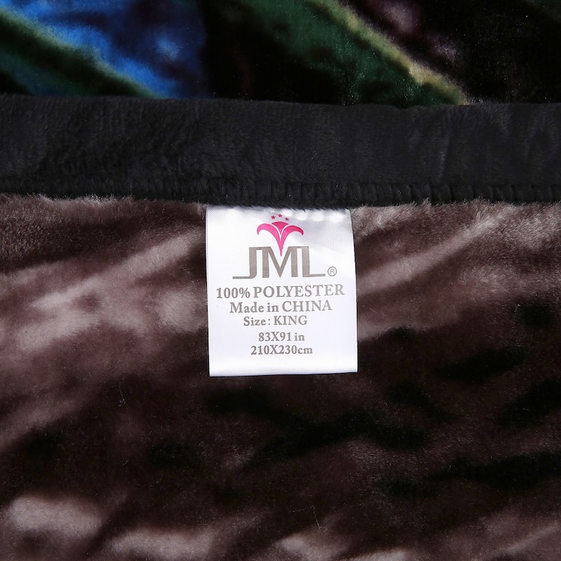 Reversible Mink Blanket Fluffy Fleece Blanket Different Pattern in Each Side